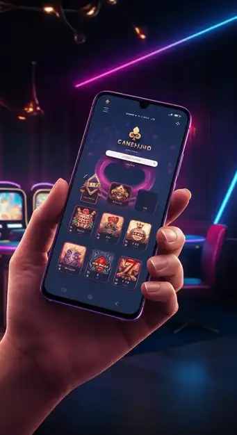 Vue d'ensemble de l'interface de Mafia Casino affichant une sélection de jeux populaires et le bonus de bienvenue attractif pour les nouveaux joueurs.